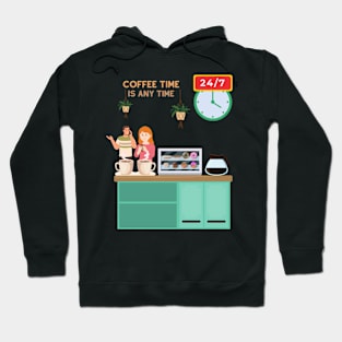 Coffee Time is Any Time Hoodie